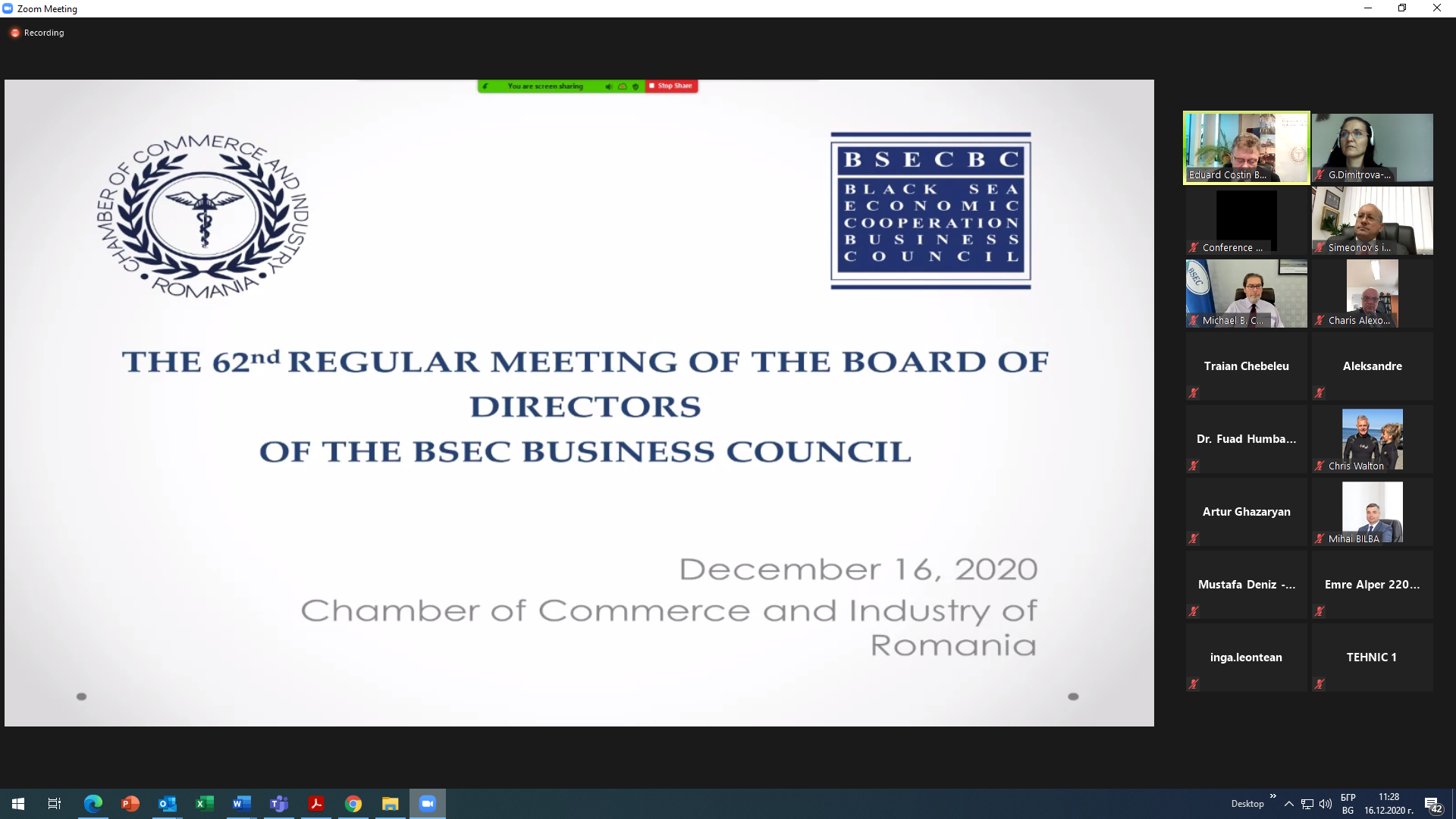 62nd Regular Meeting of the Board